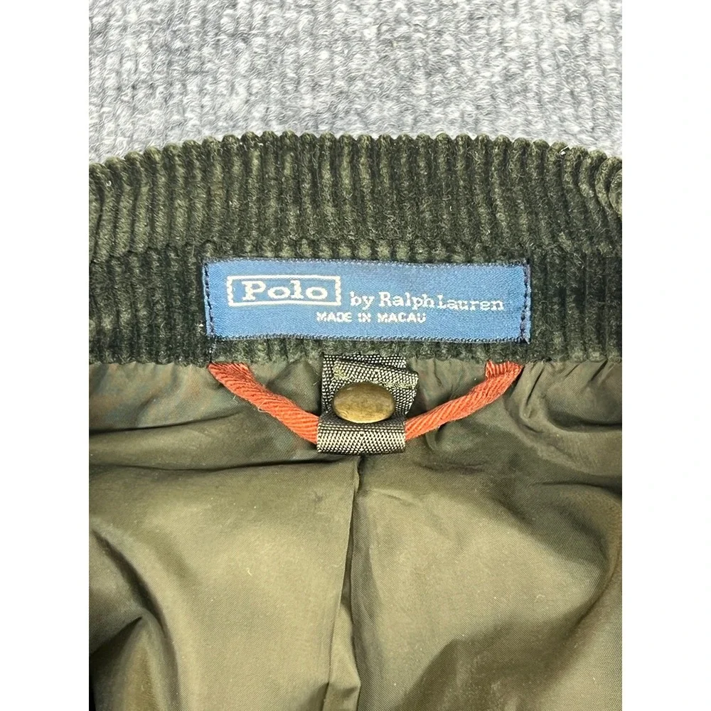 Polo Ralph Lauren Corduroy Blazer Mens 40R Green Good Wide Wale Sport Coat